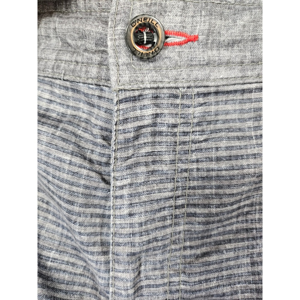 O'Neill Hybrid Shorts Mens 34 Gray Heathered Board Shorts Surf Swim Trunks - Picture 12 of 14